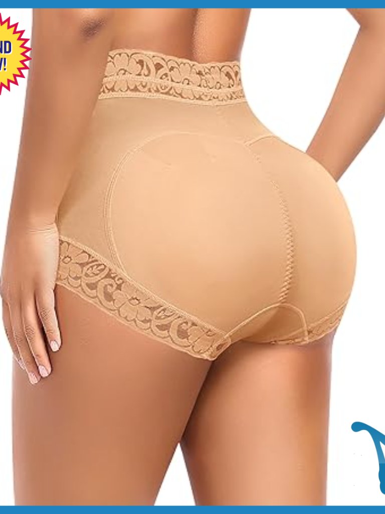 X-Small Butt Lifting Shapewear Panty With Removable Pads Tummy Control